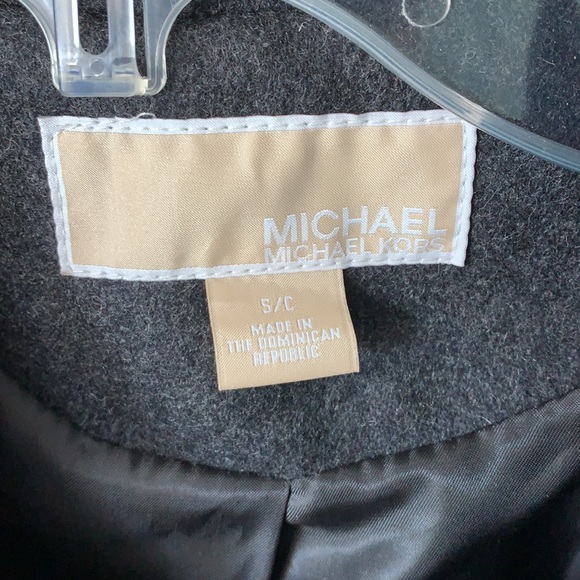 Michael Kors grey pea coat in good condition, - Picture 2 of 3